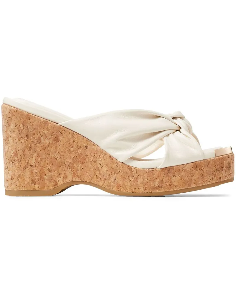 Jimmy Choo Avenue Wedge-Sandalen 95mm - Weiß Weiß