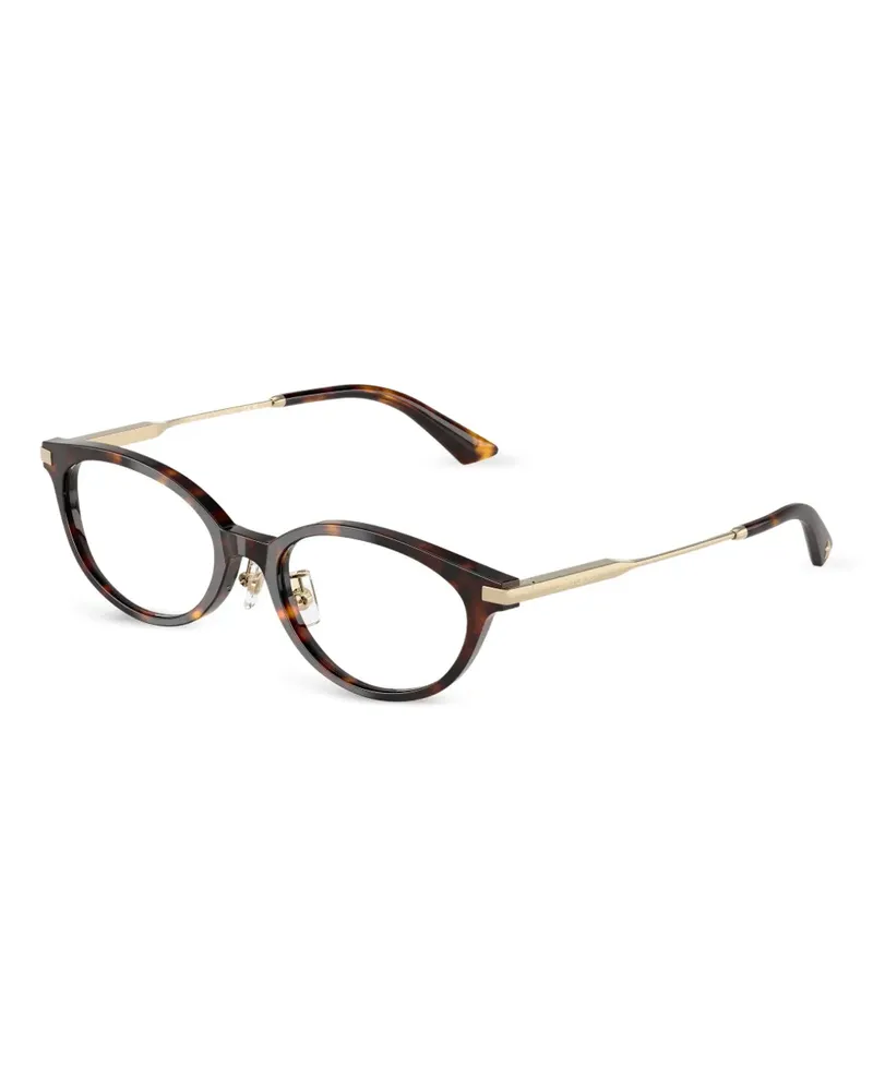 Jimmy Choo Brille mit rundem Gestell - Gold Gold