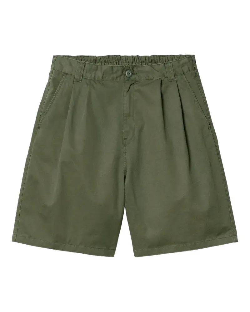 Carhartt WIP elastic-waistband pleated shorts - Grün Grün