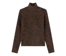Pullover mit Stehkragen - Braun