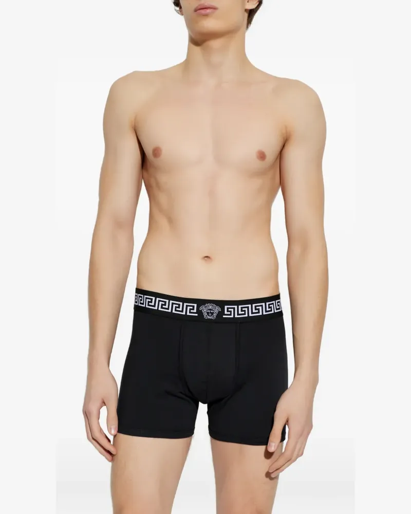 Versace Medusa-detail boxers - Schwarz Schwarz