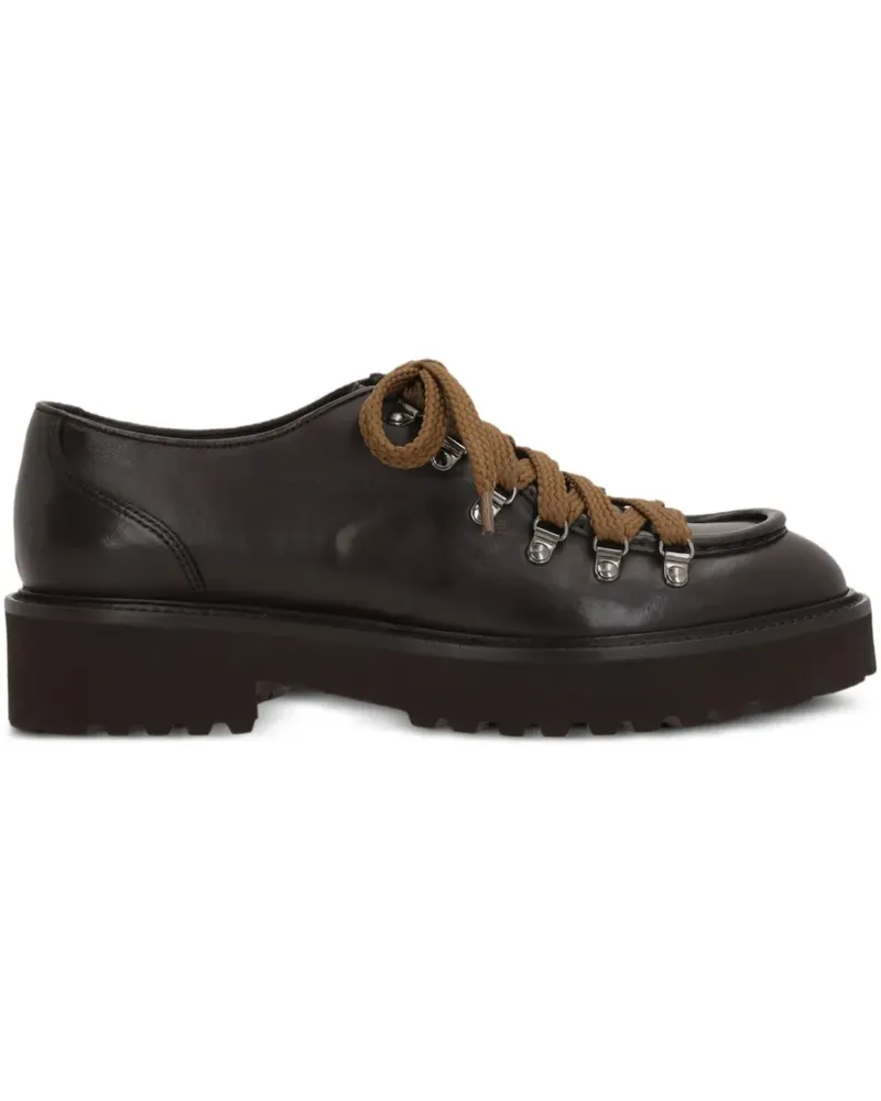 Doucal´s Derby-Schuhe mit Profilsohle - Braun Braun