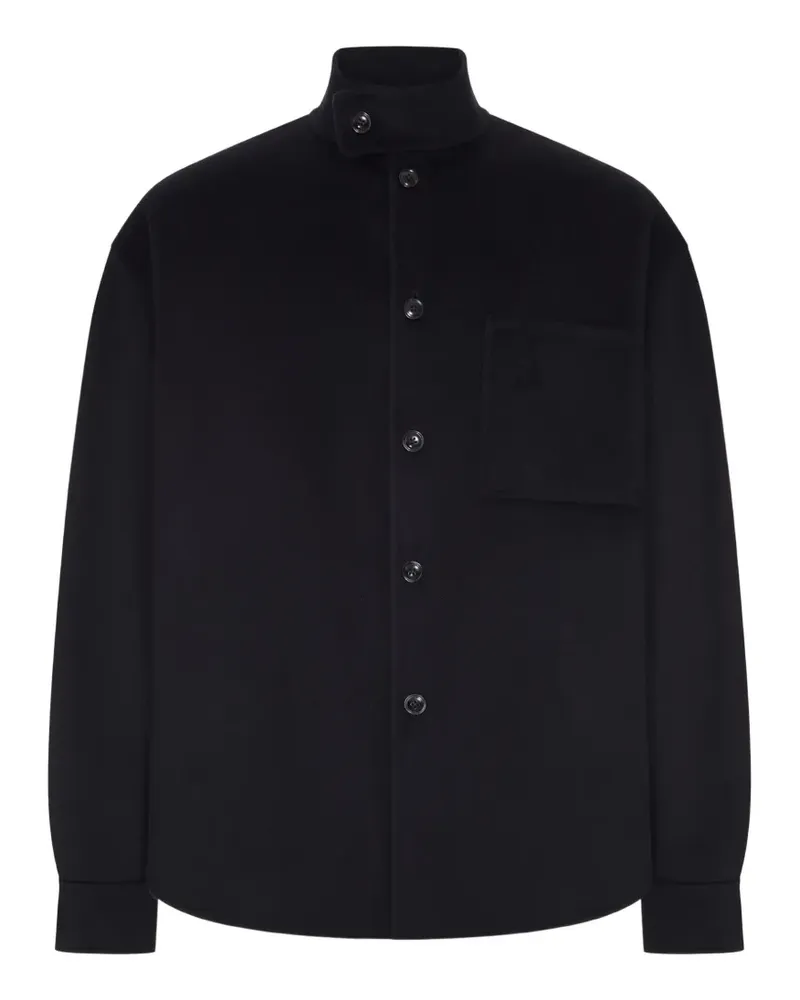 Giorgio Armani cashmere high-neck jacket - Schwarz Schwarz