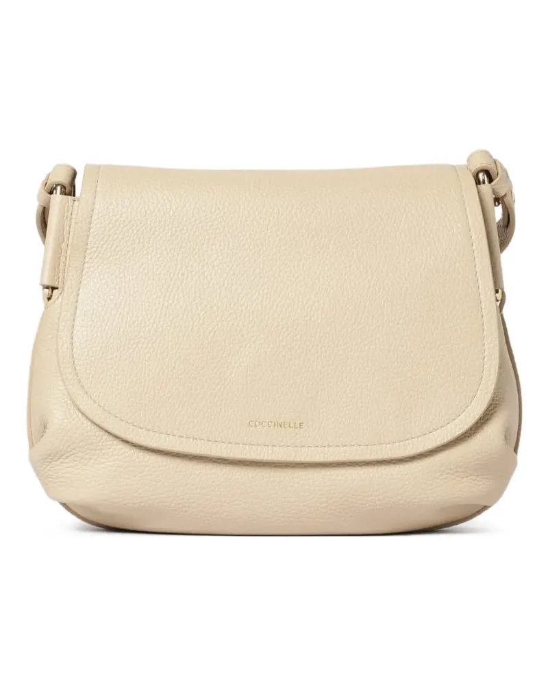 Coccinelle Rebekka leather shoulder bag - Nude Nude