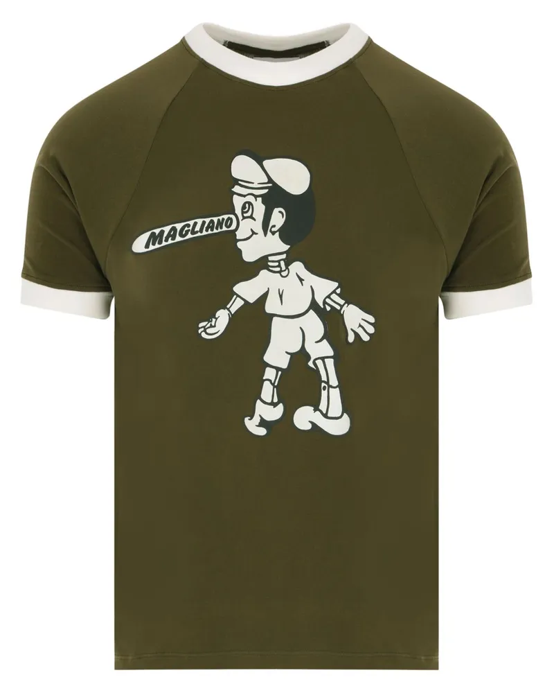 Magliano T-Shirt mit Logo-Print - Grün Grün