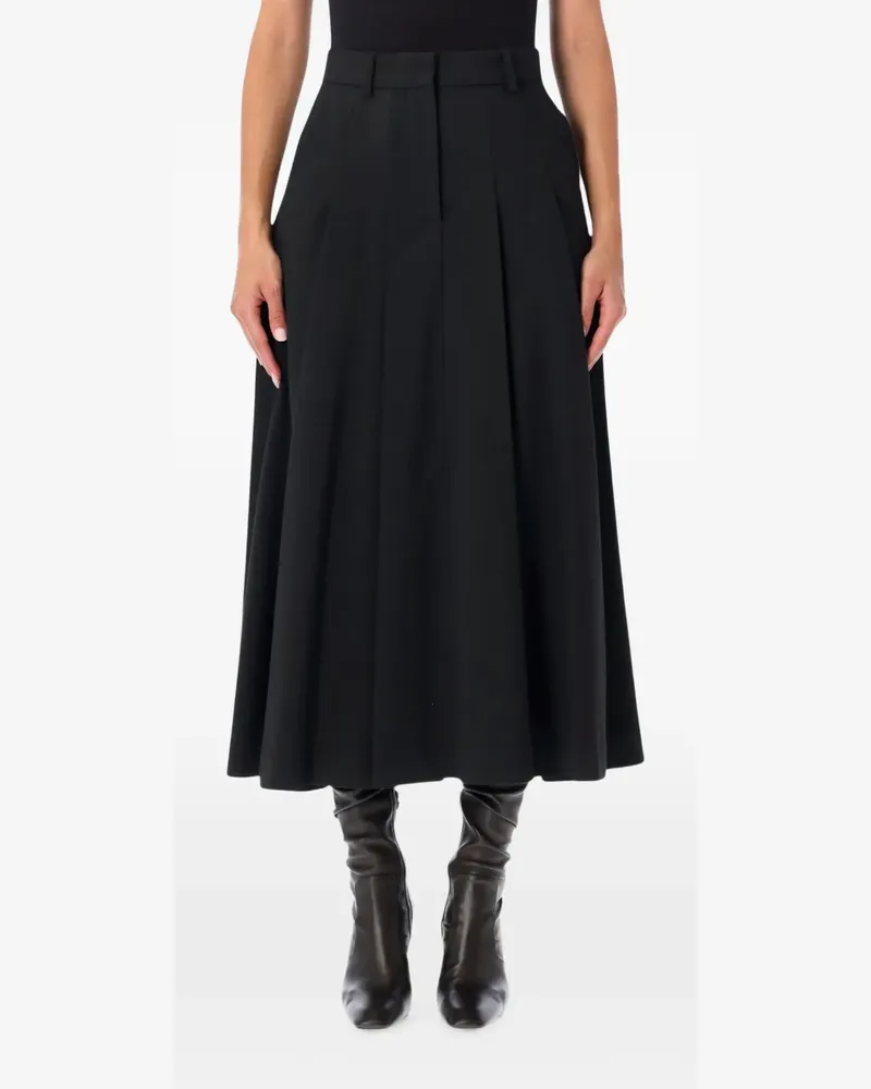 By Malene Birger Edena Midirock in A-Linie - Schwarz Schwarz