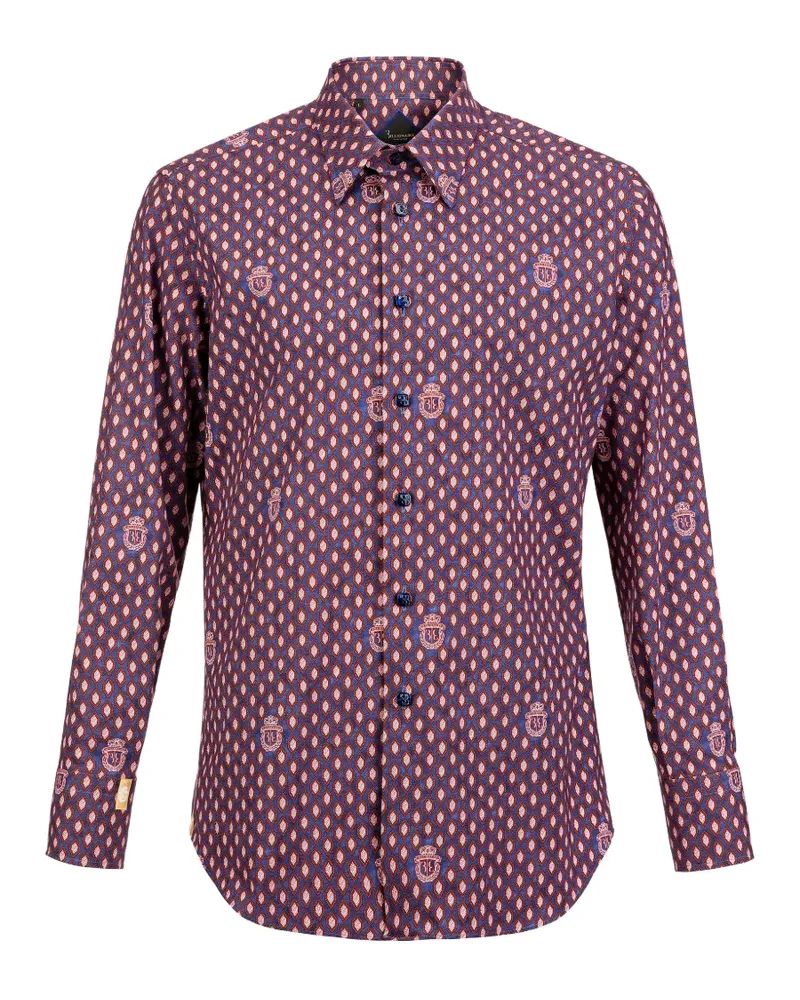 Billionaire Gabriel Hemd mit Print - Grau Grau