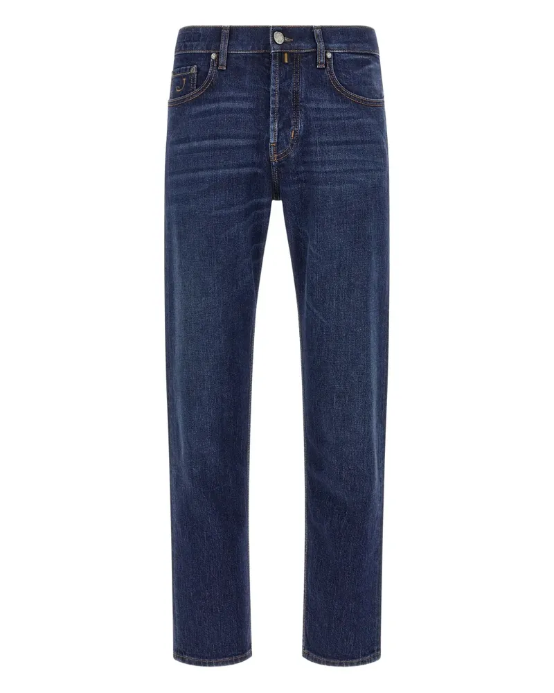 Jacob Cohën Jude Five-Pocket-Jeans mit Kontrastnähten - Blau Blau