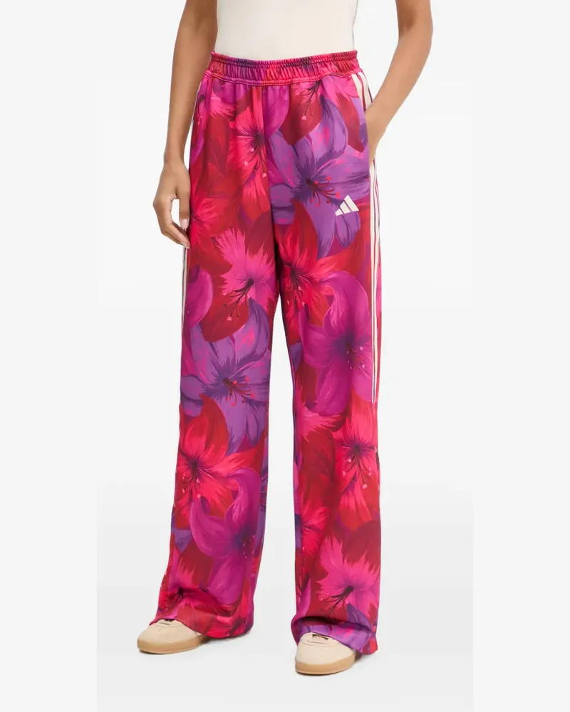 adidas x Farm Rio House Of Tiro floral-print track pants - Rosa Rosa