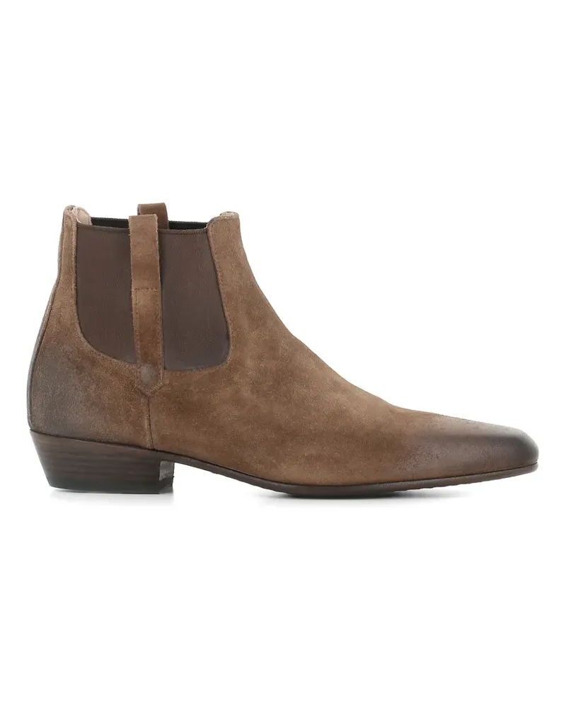 Pantanetti pull-on leather boots - Braun Braun