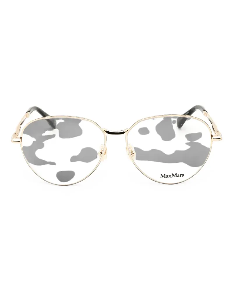 Max Mara pilot-frame glasses - Gold Gold
