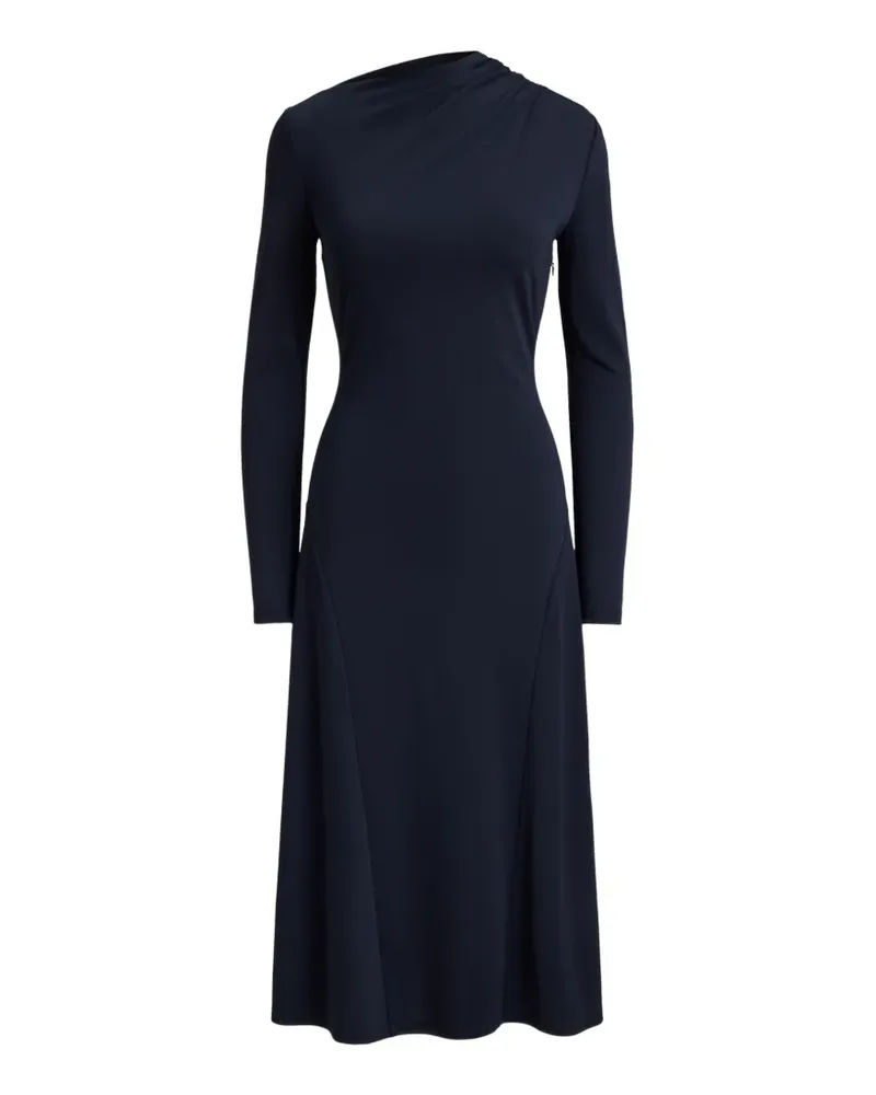 Ralph Lauren Drapiertes Yamilla Midikleid - Blau Blau