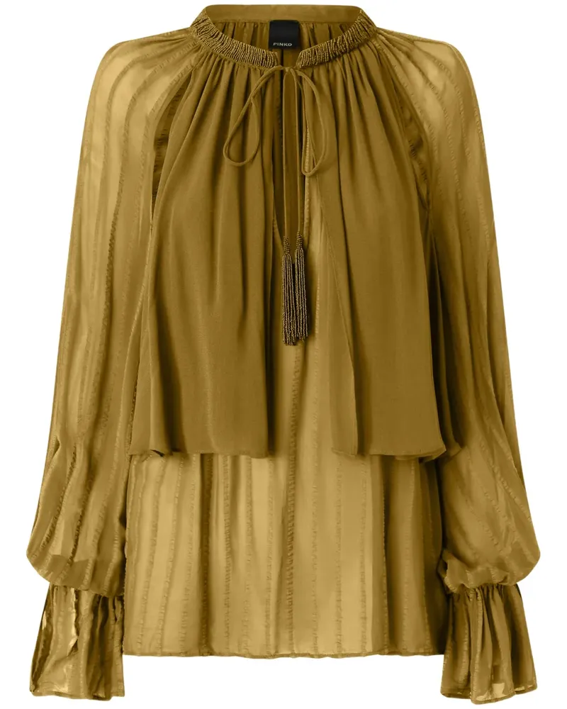 Pinko Gestufte Bluse - Grün Grün