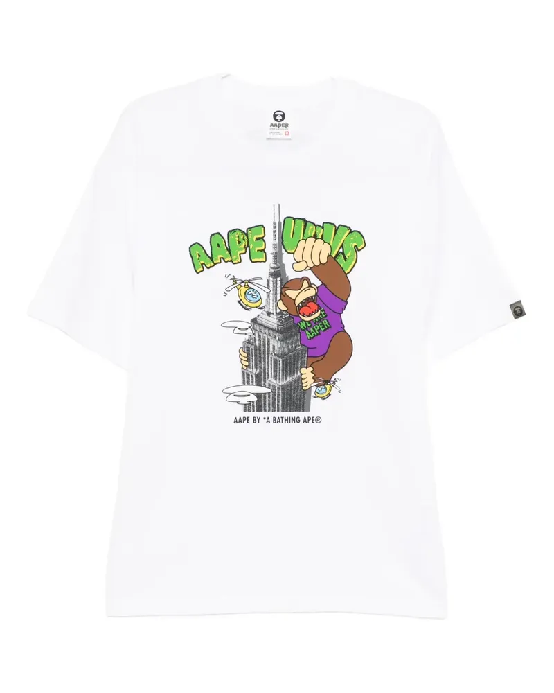 BAPE printed T-shirt - Weiß Weiß