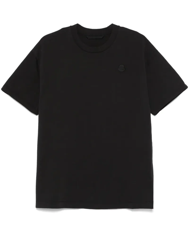 Moncler Klassisches T-Shirt - Schwarz Schwarz