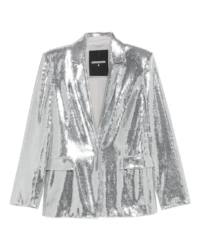 Patrizia Pepe sequinned blazer - Silber Silber