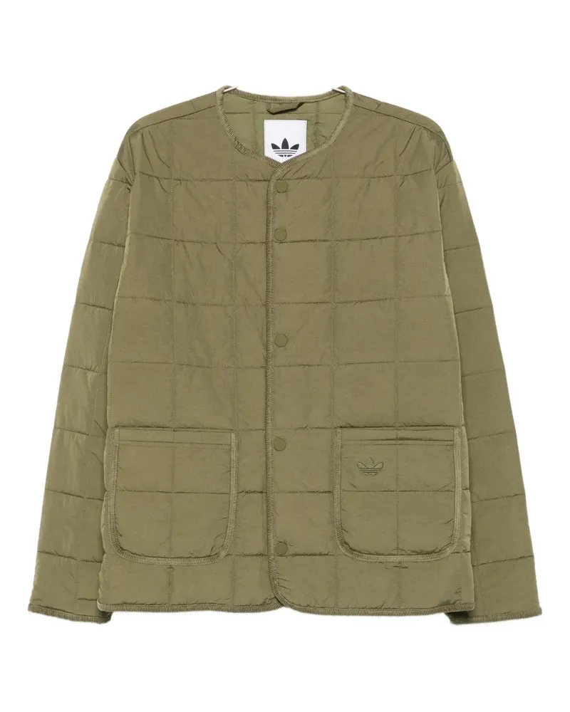 adidas Gesteppte Jacke mit Knöpfen - Grün Grün