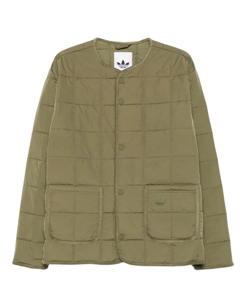 adidas Gesteppte Jacke mit Knöpfen - Grün Grün