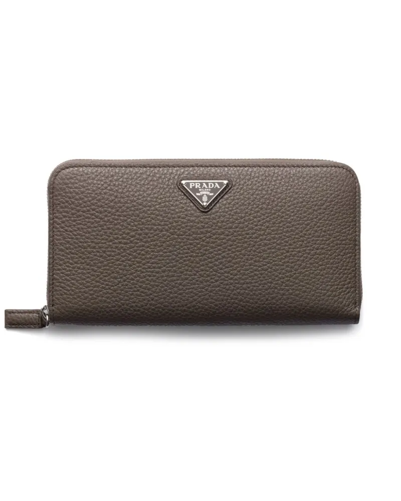 Prada Klassisches Portemonnaie - Grau Grau