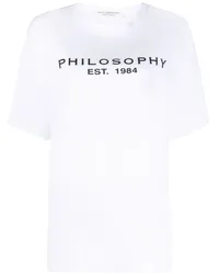 Philosophy Di Lorenzo Serafini T-Shirt mit Logo-Print Weiß