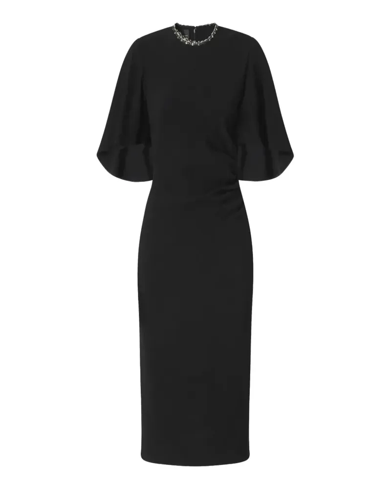 Pinko Scopone Midikleid - Schwarz Schwarz