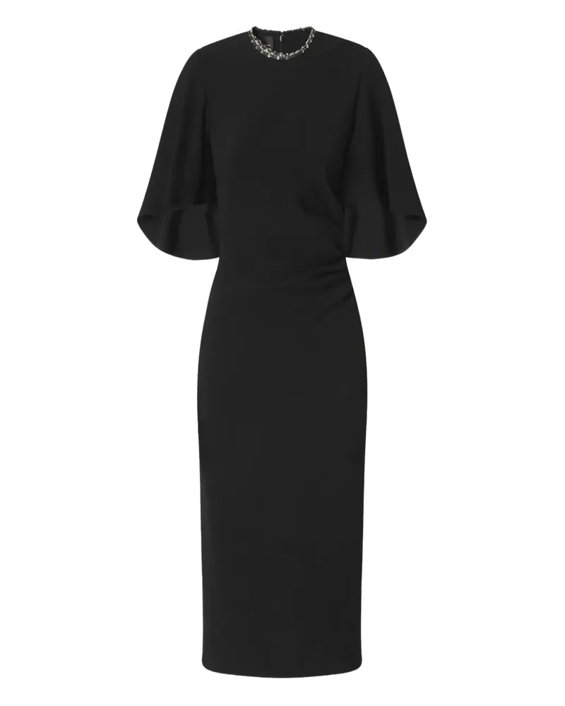 Pinko Scopone Midikleid - Schwarz Schwarz