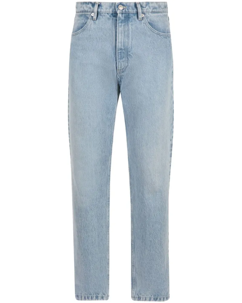 Bally Halbhohe Slim-Fit-Jeans Blau