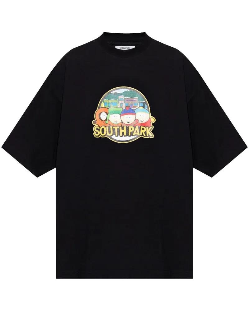VETEMENTS x South Park T-Shirt - Schwarz Schwarz