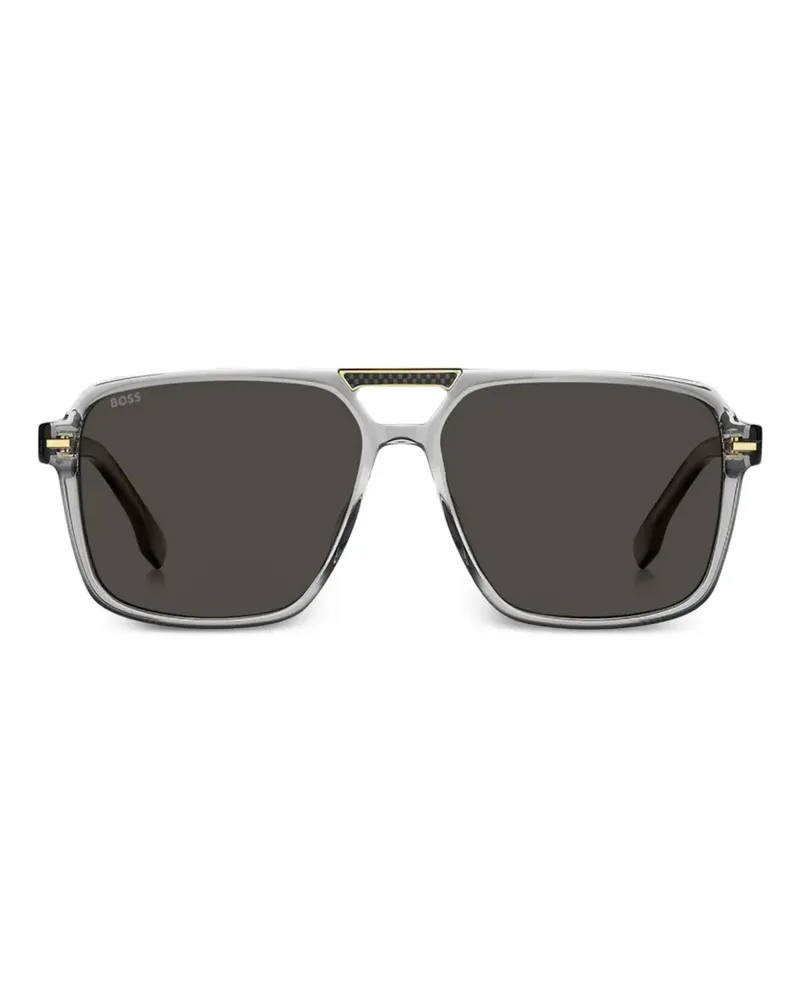 HUGO BOSS square-frame sunglasses - Grau Grau