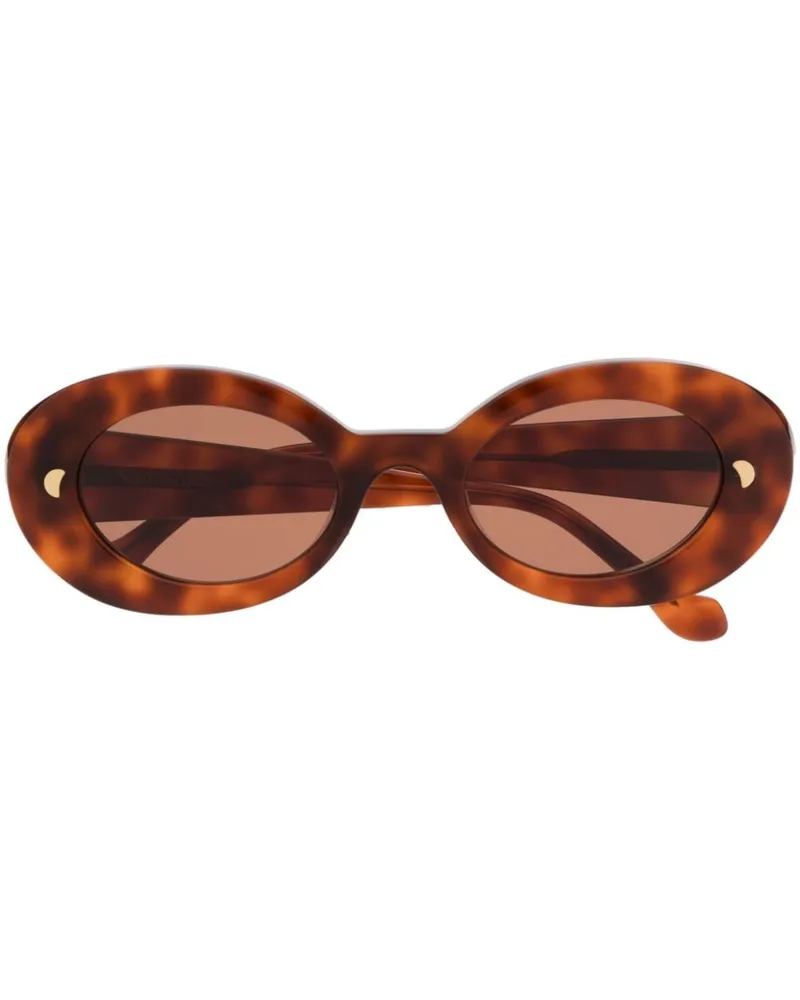 Nanushka Sonnenbrille in Schildpattoptik - Braun Braun