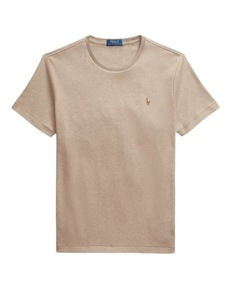Ralph Lauren embroidered-logo T-shirt - Nude Nude