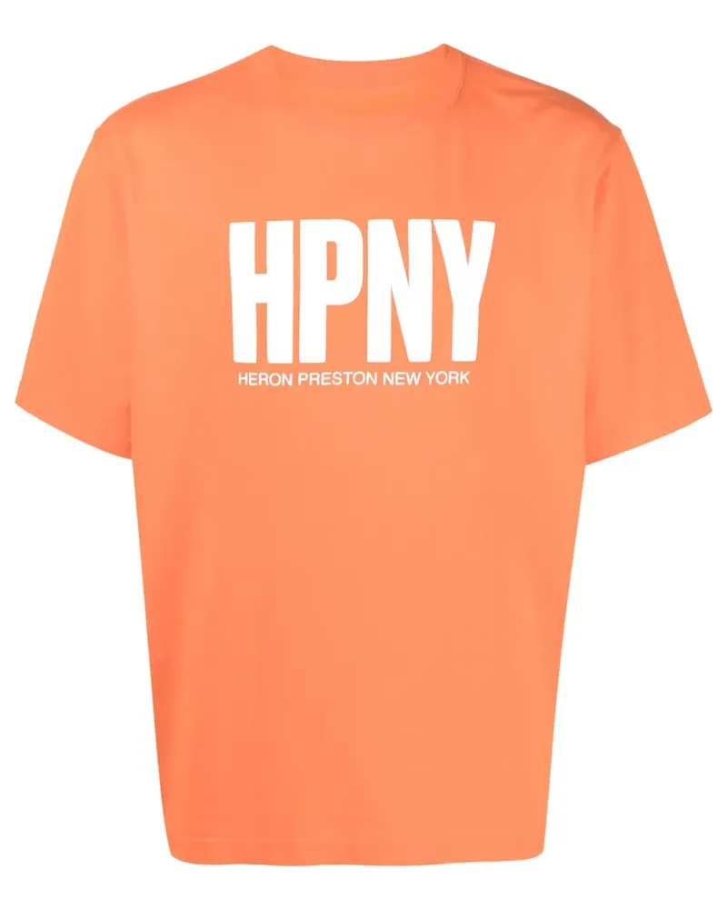 Heron Preston T-Shirt mit "HPNY"-Print - Orange Orange
