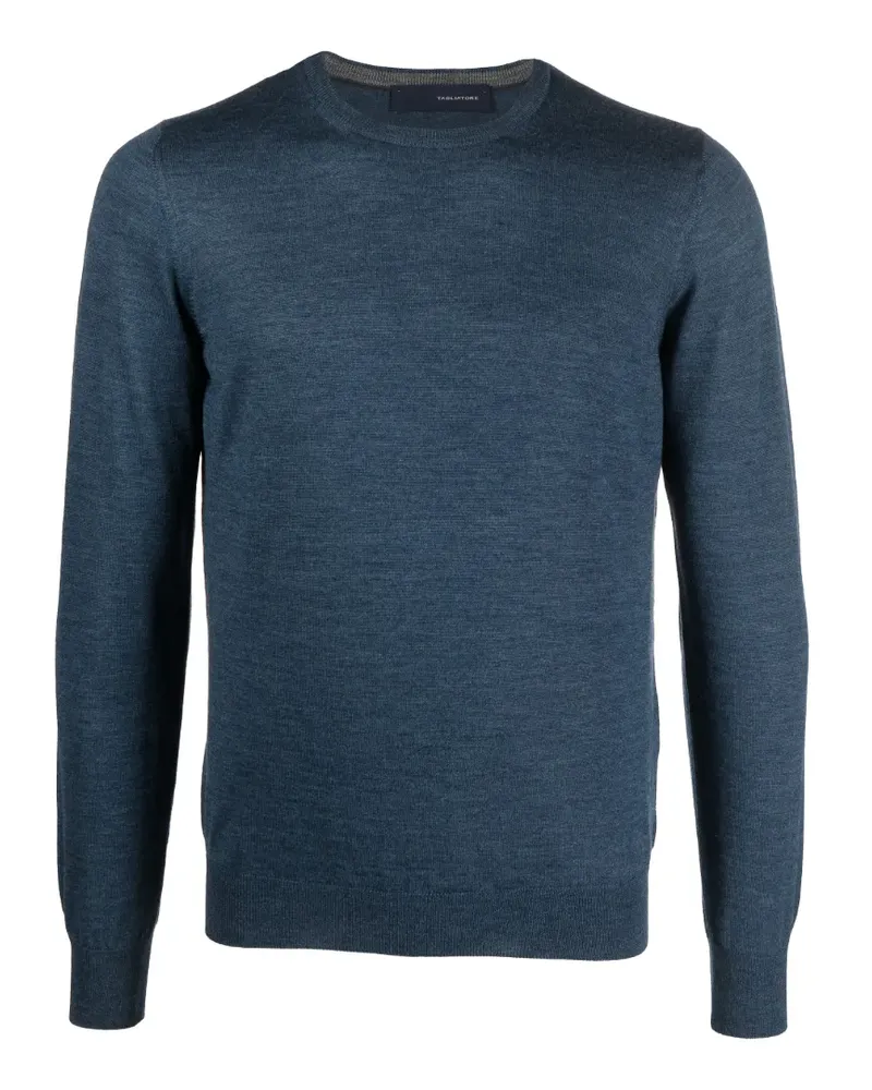 Tagliatore Pullover mit Rundhalsausschnitt - Blau Blau