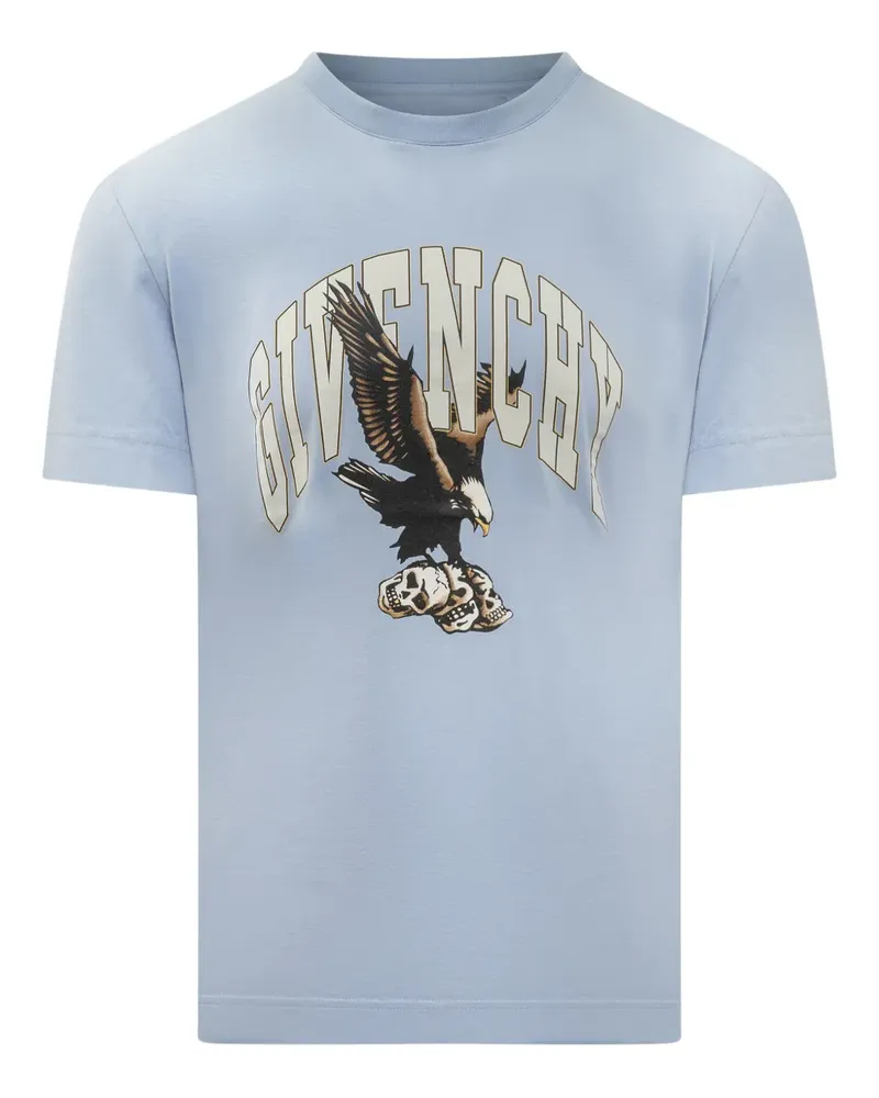 Givenchy T-Shirt mit Adler-Print - Blau Blau