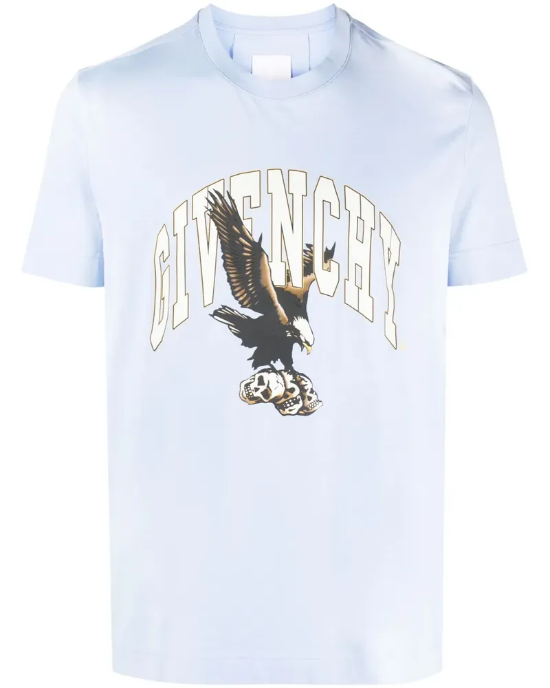 Givenchy T-Shirt mit Adler-Print - Blau Blau