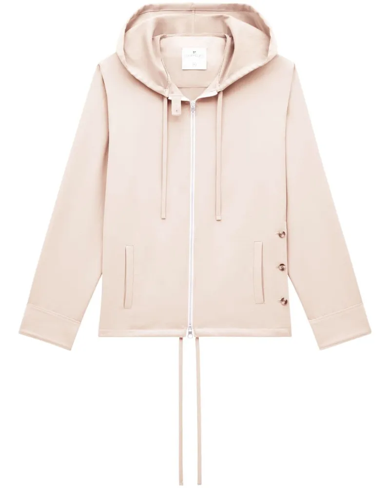 Courrèges Kapuzenjacke mit Reißverschluss - Nude Nude