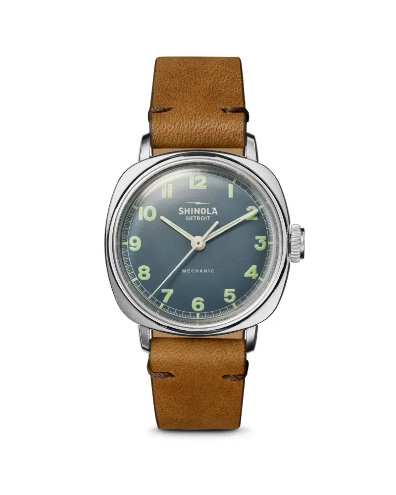 SHINOLA Mechanic 3H 39mm - Blau Blau