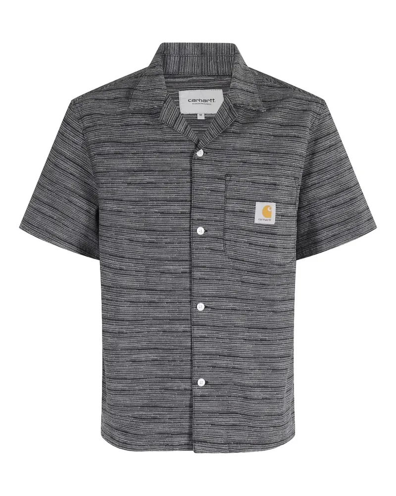 Carhartt WIP Kurzärmeliges Gellar Hemd - Schwarz Schwarz