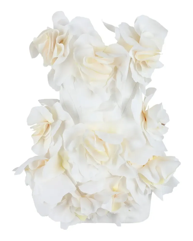 Acler Jackhill Minikleid mit Blumen - Weiß Weiß