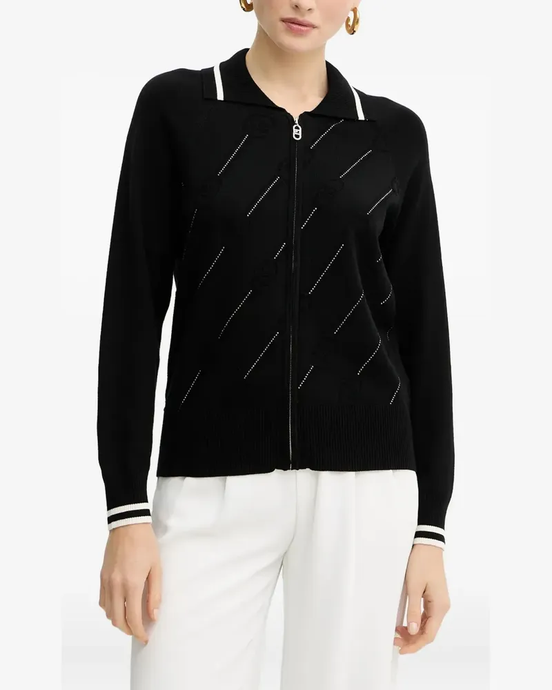 Liu Jo zip-fastening cardigan - Schwarz Schwarz