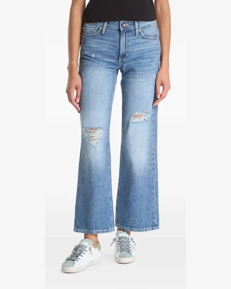 Guess distressed wide-leg jeans - Blau Blau