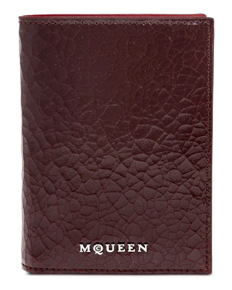 Alexander McQueen Portemonnaie mit Logo - Rot Rot