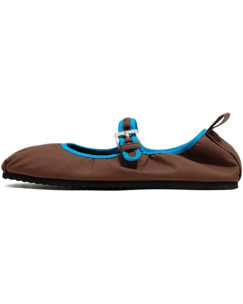 BIMBA Y LOLA Ballerinas mit Schnallenriemen - Braun Braun