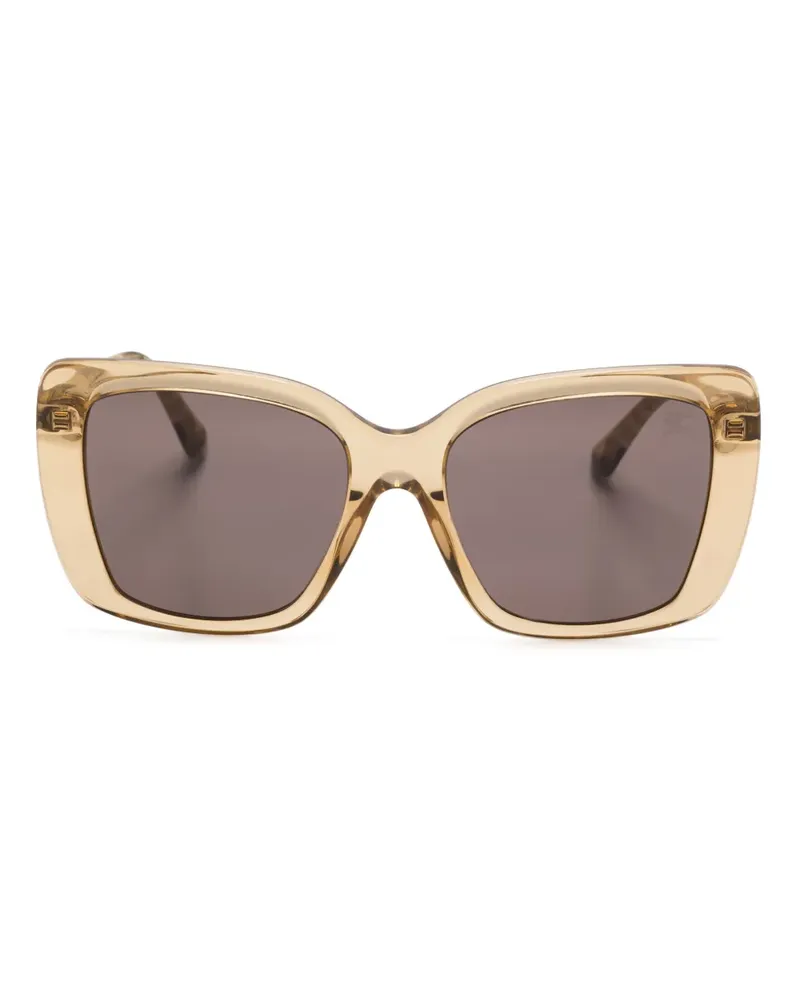 Burberry Sonnenbrille mit eckigem Gestell - Nude Nude