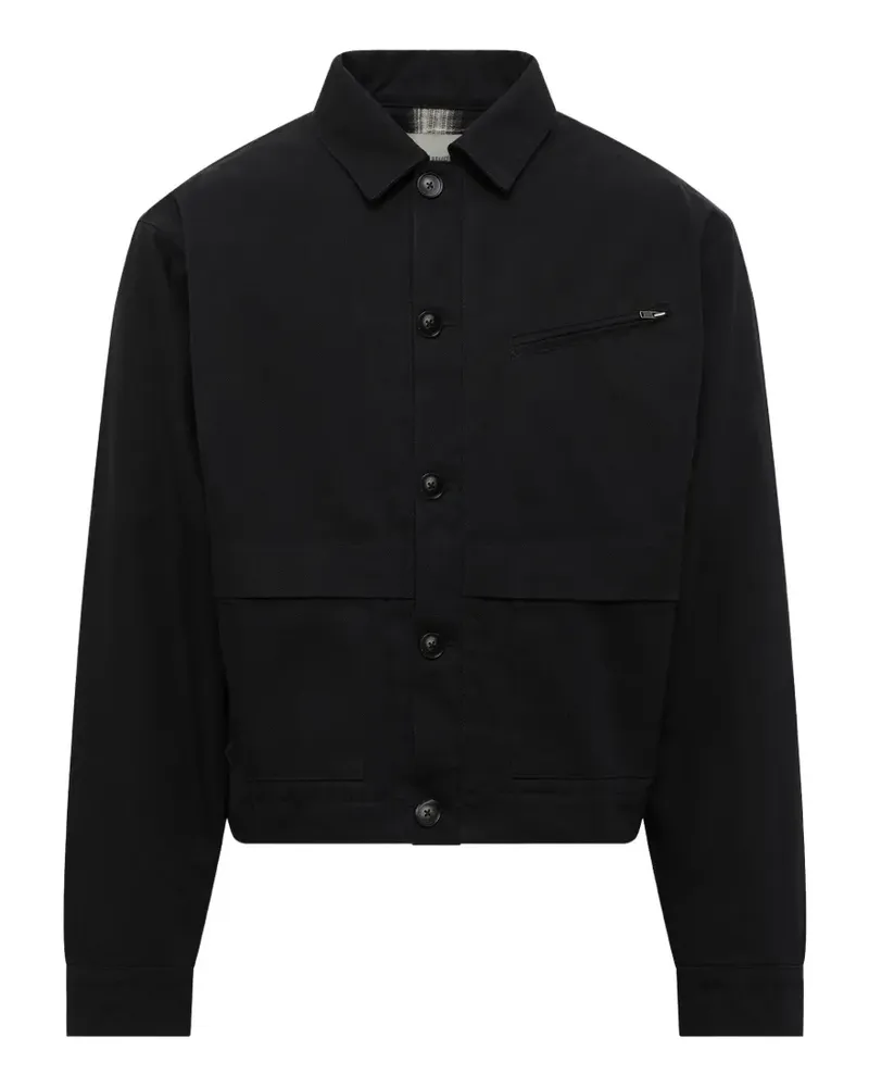 Entire Studios Hatch Hemdjacke aus Baumwolle - Schwarz Schwarz