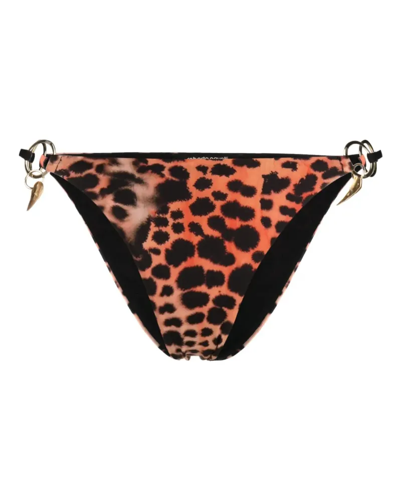 Roberto Cavalli Bikinihöschen mit Leoparden-Print - Orange Orange