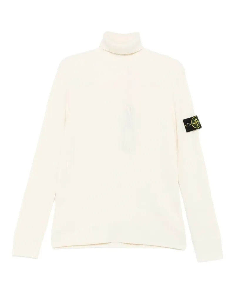 Stone Island ribbed-knit roll-neck sweater - Nude Nude