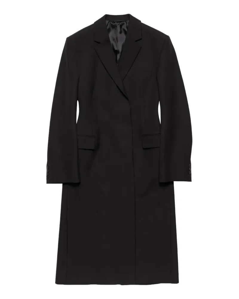 Acne Studios Doppelreihiger Mantel - Schwarz Schwarz