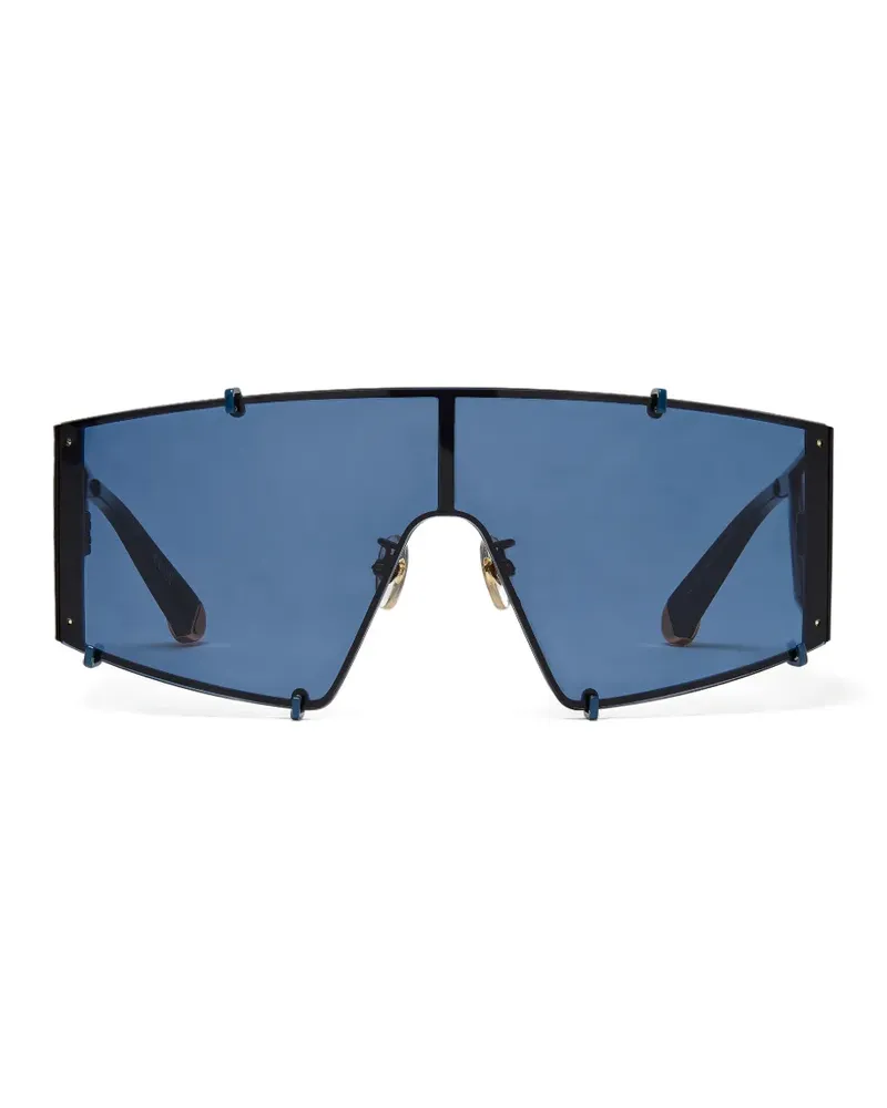 Stella McCartney Sonnenbrille mit Shield-Gestell - Blau Blau