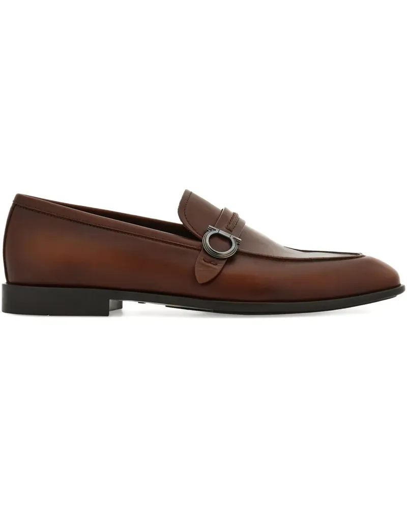 Ferragamo Loafer mit Gancini-Spange - Braun Braun
